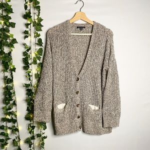 American eagle marled chunky knit cardigan